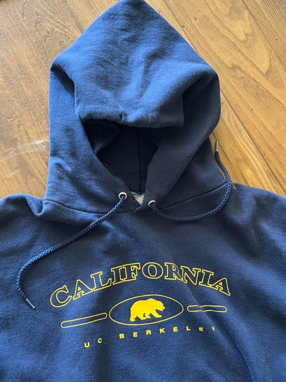 Vintage UC Berkeley California Hoodie Size XXL Blue Collegiate 2000s Hanes
